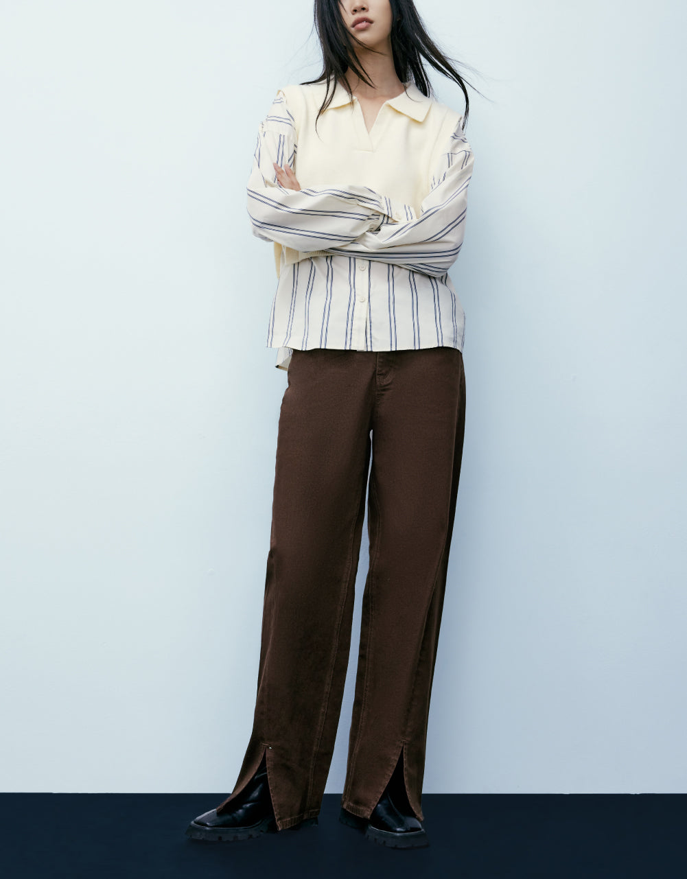 Combination Knit-Tshirt
