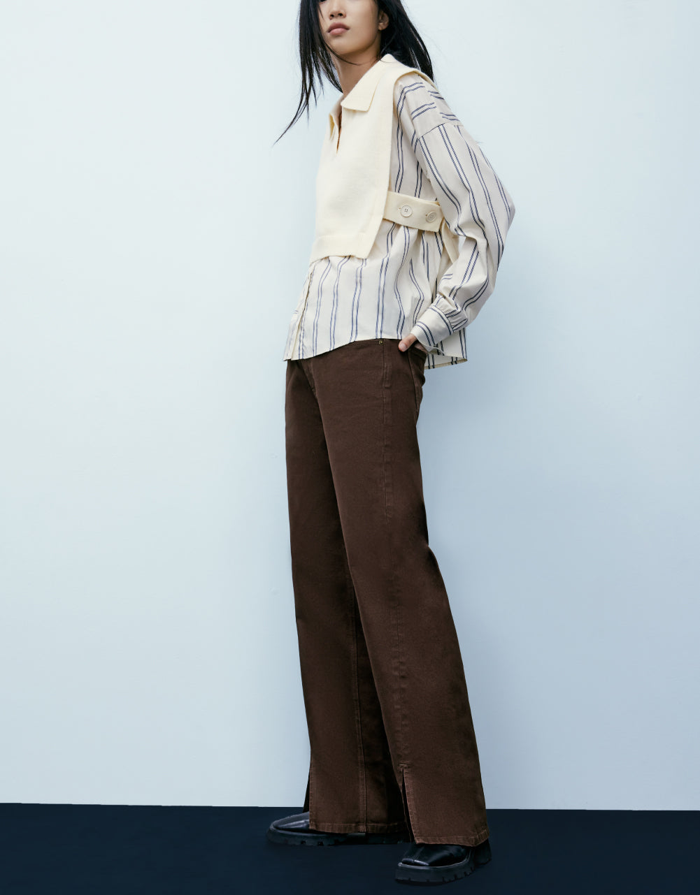 Combination Knit-Tshirt