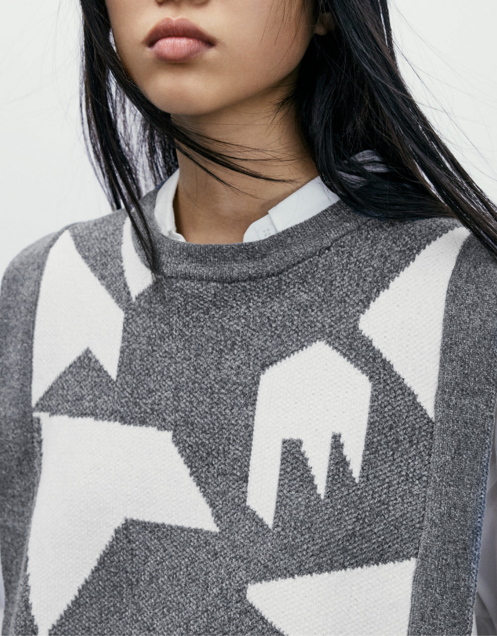 Printed Knit Vest