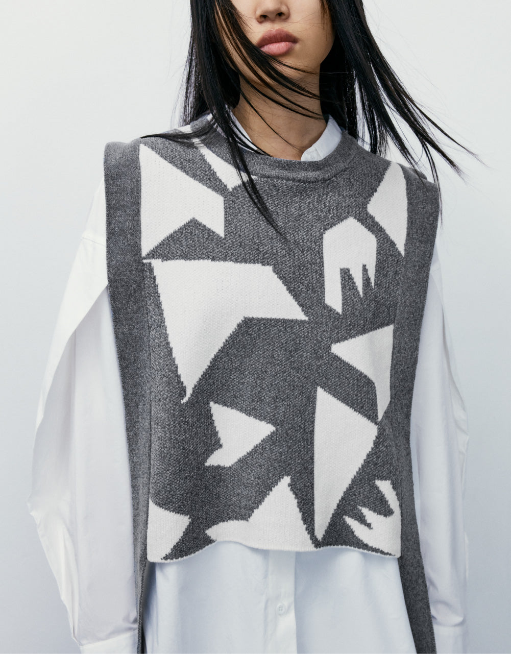 Printed Knit Vest