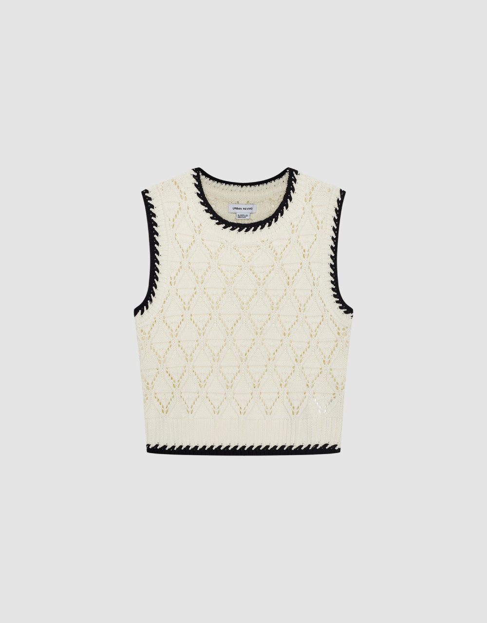 Pointelle Knitted Vest