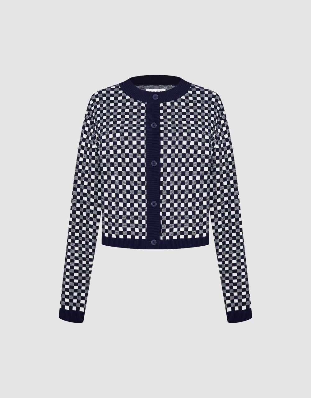 Checkered Button Up Cardigan