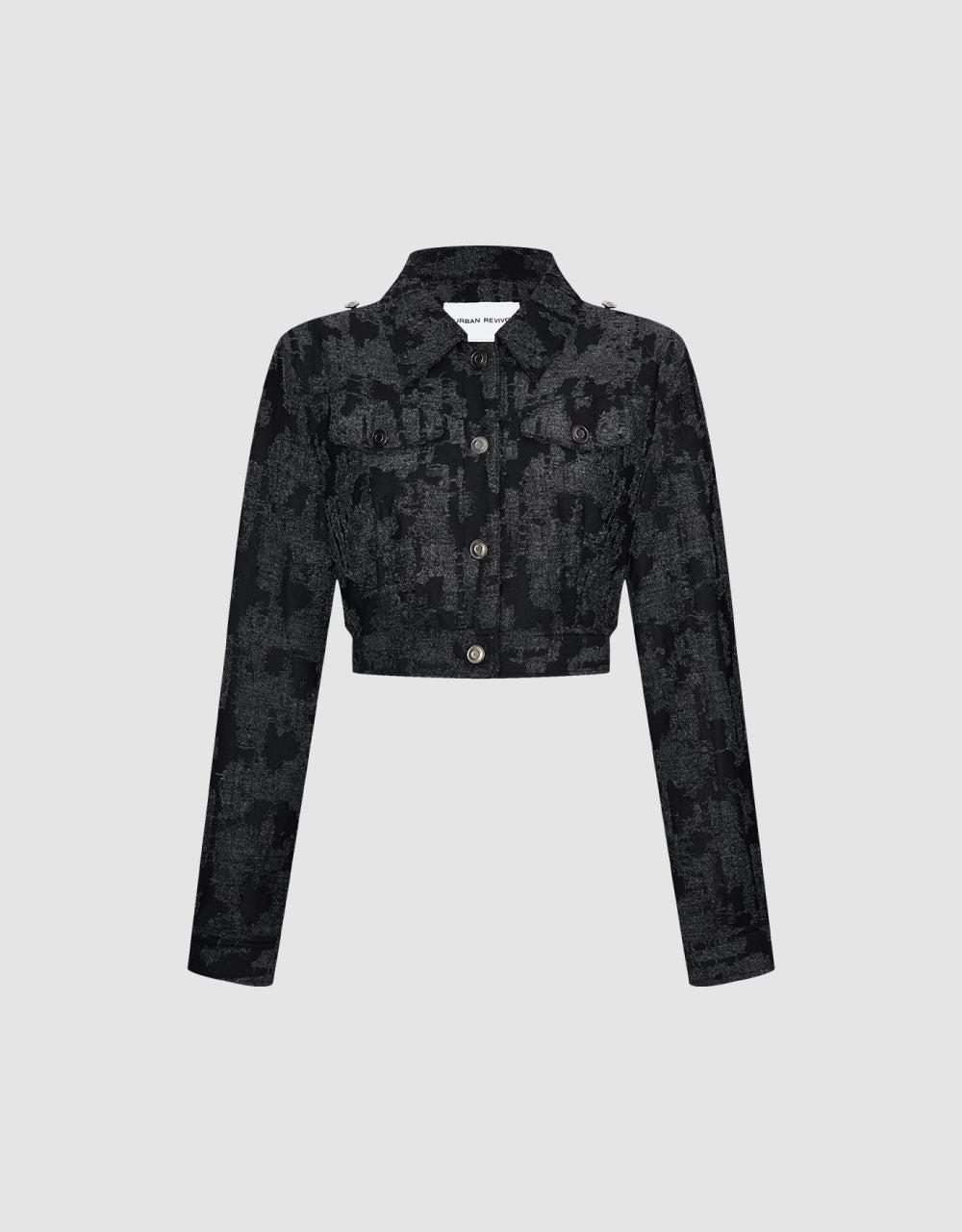 Textured Drop Shoulder Jacket