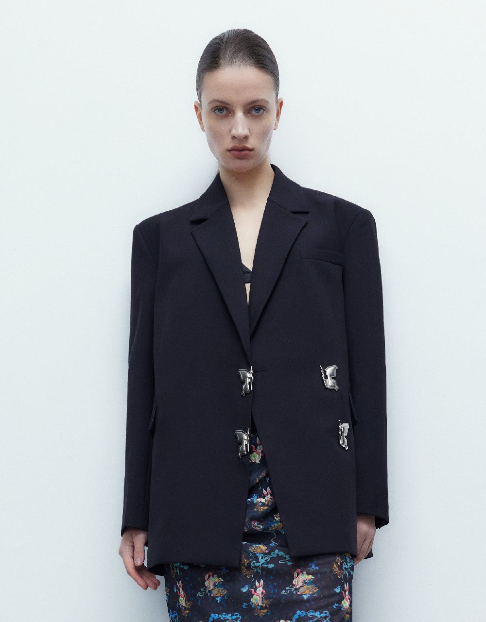 Butterfly Buckle Tailored Blazer