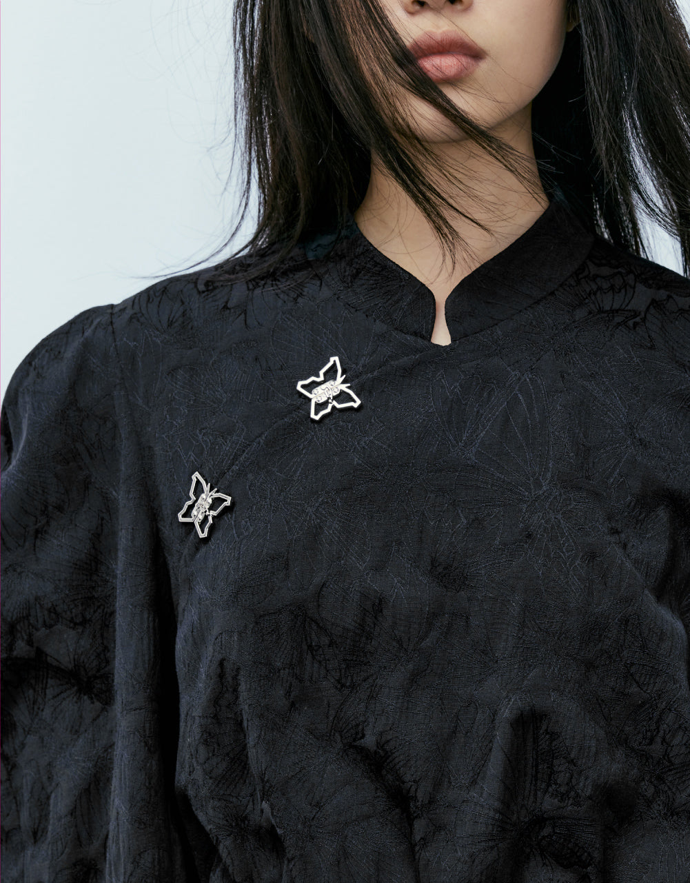 Butterfly Buckle Overhead Shirt