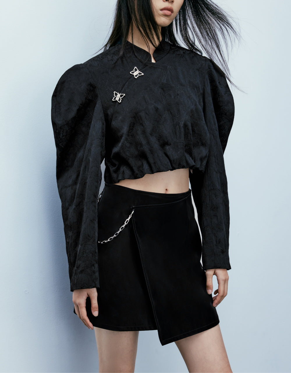 Butterfly Buckle Overhead Shirt