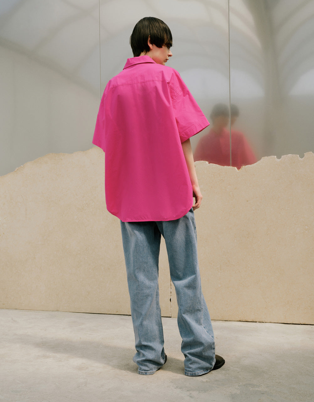 Pocket Detail Drop Shoulder Shirt