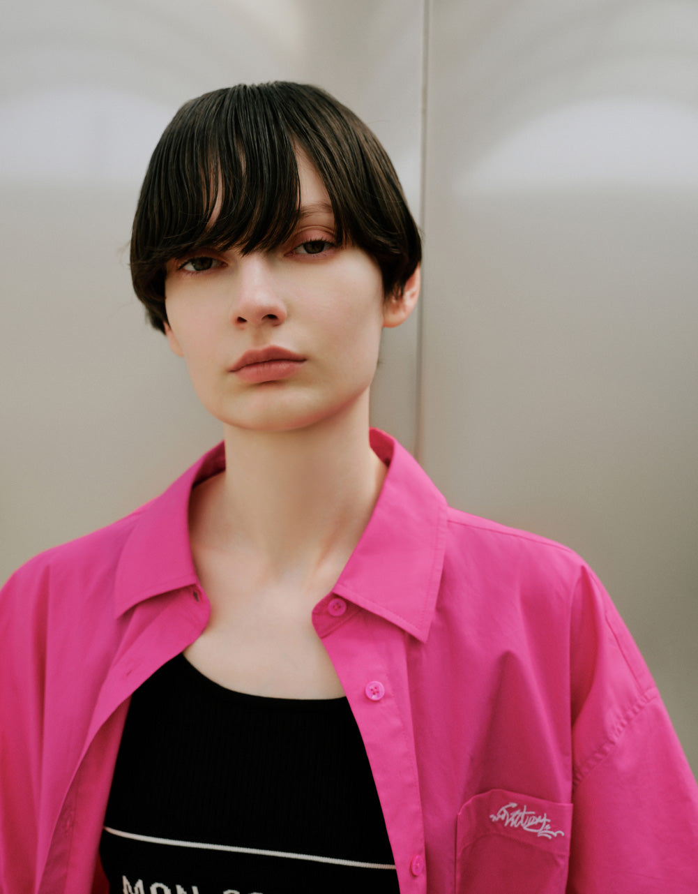 Pocket Detail Drop Shoulder Shirt