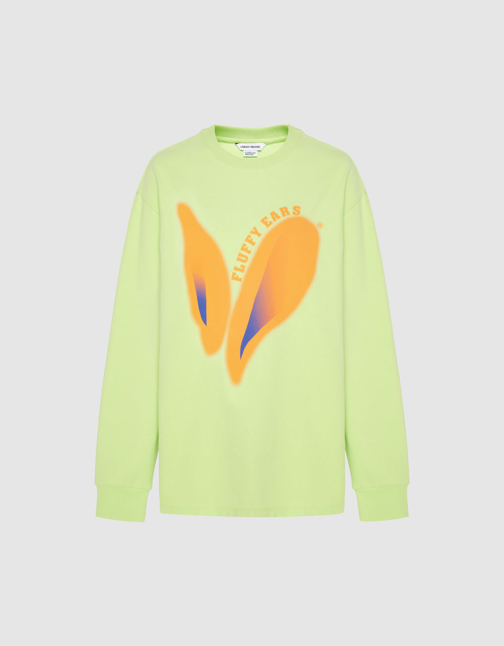 Fluffy Ears Printed Sweatshirt