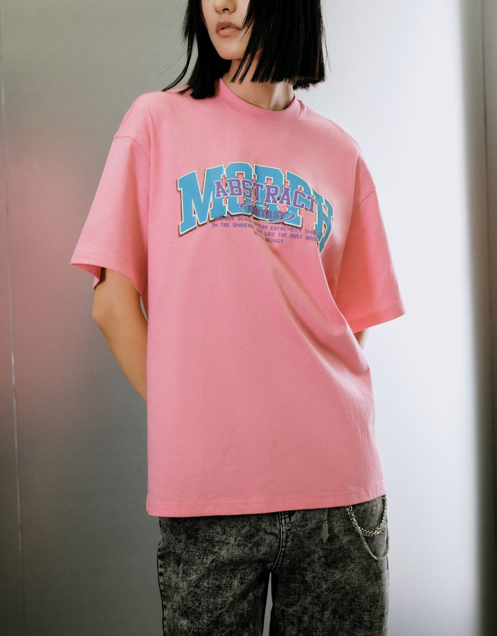Printed Crew Neck Loose T-Shirt