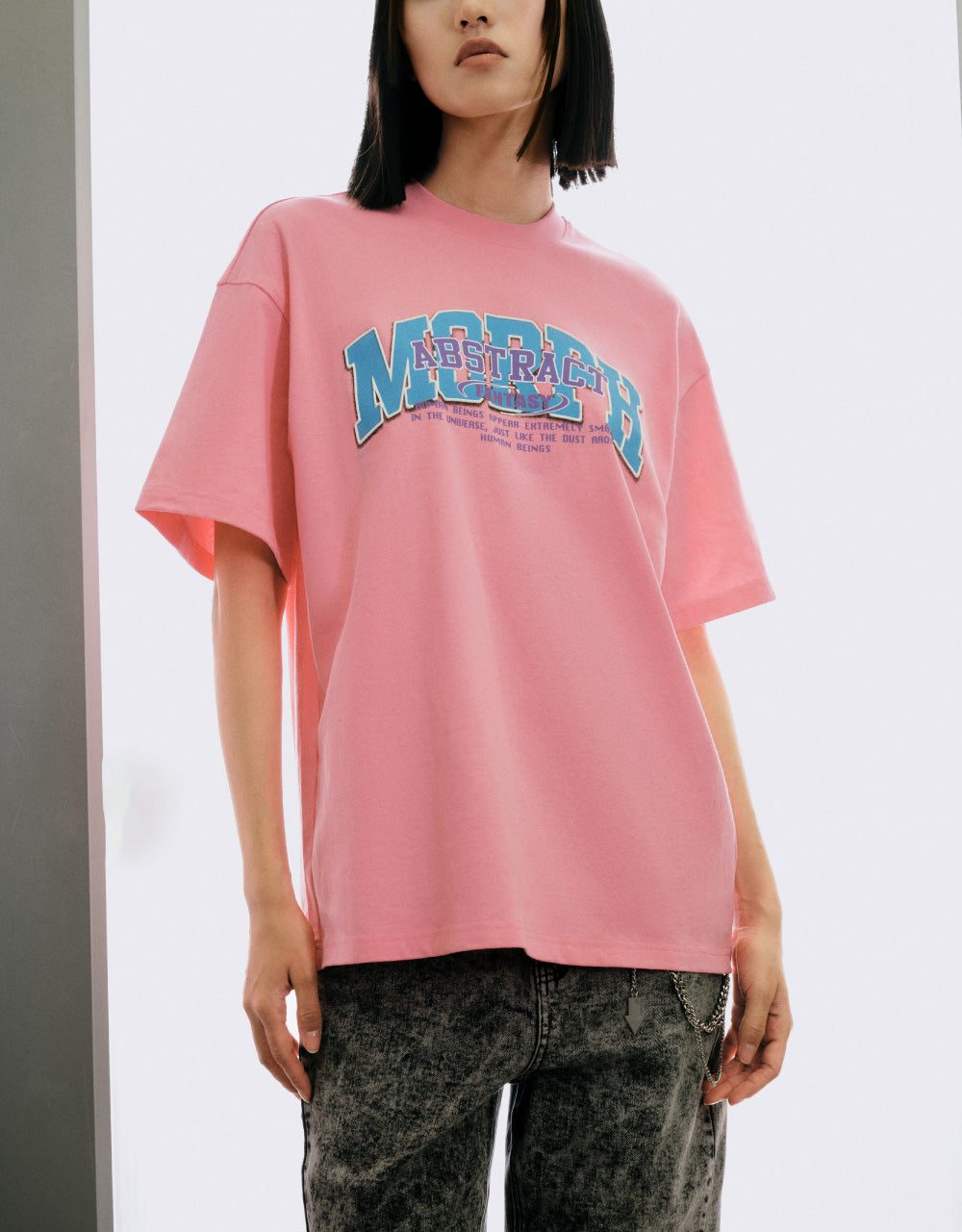 Printed Crew Neck Loose T-Shirt