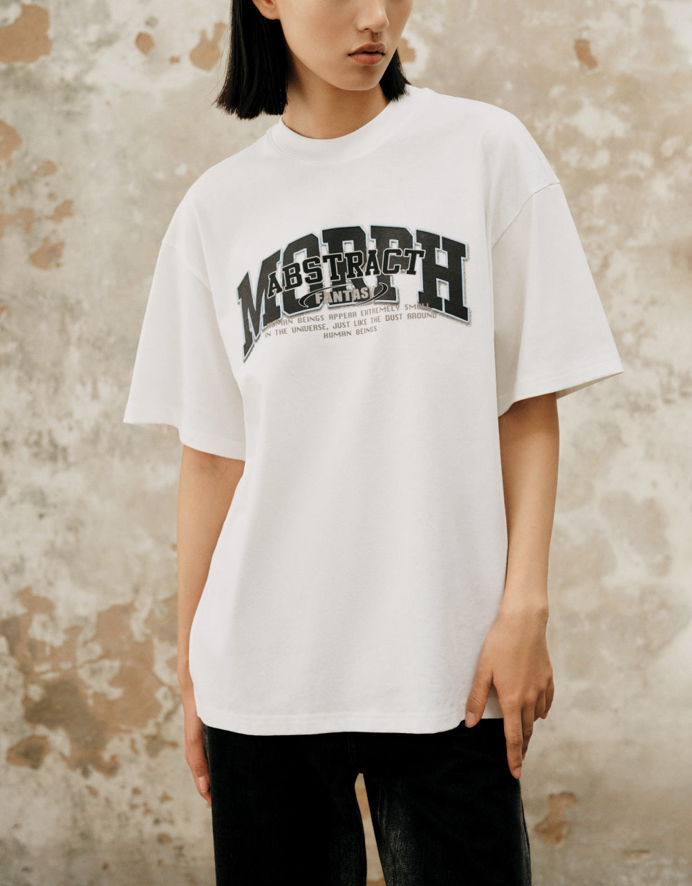 Printed Crew Neck Loose T-Shirt