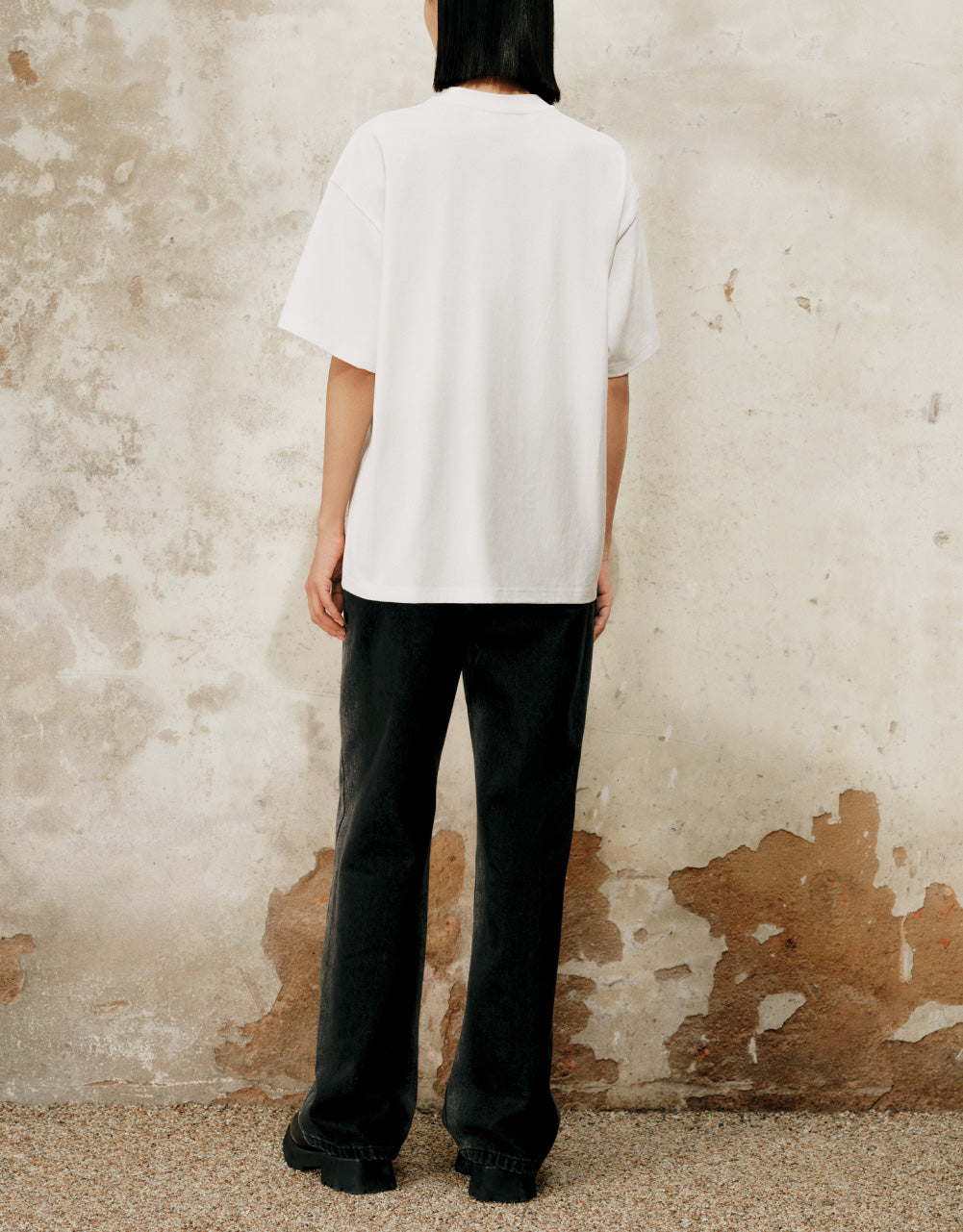 Printed Crew Neck Loose T-Shirt
