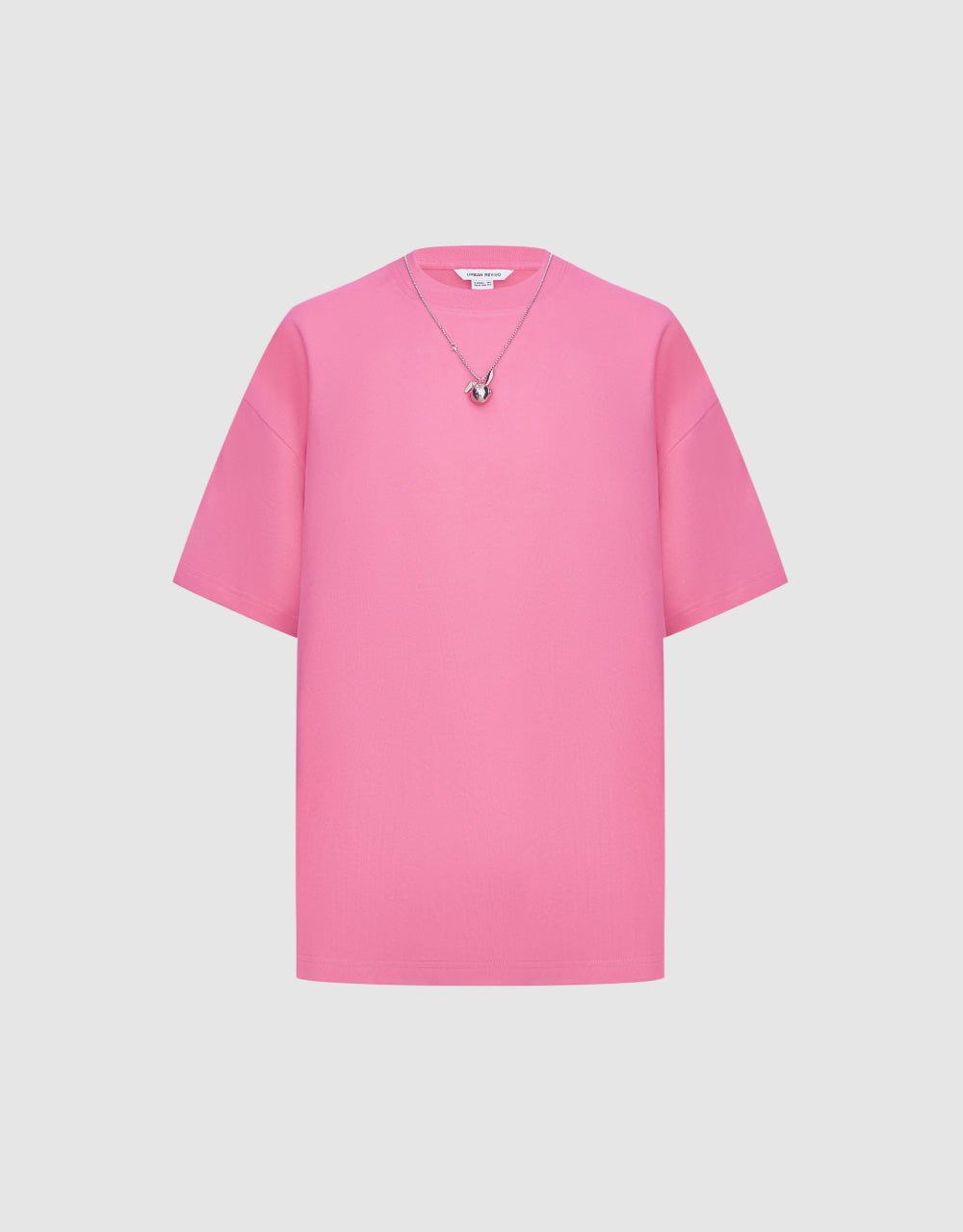 Crew Neck T-Shirt with Necklace