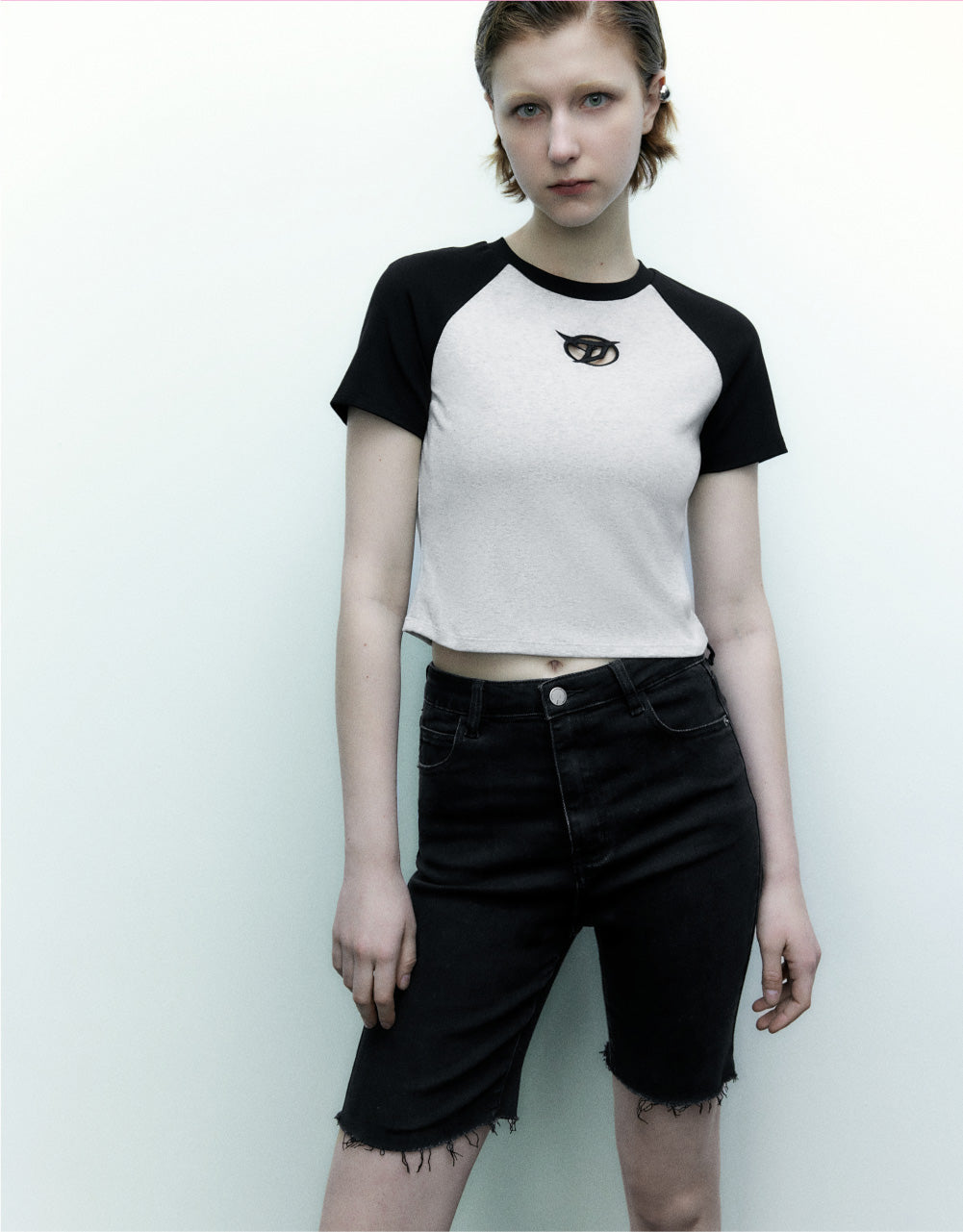 Contrast Crew Neck T-Shirt