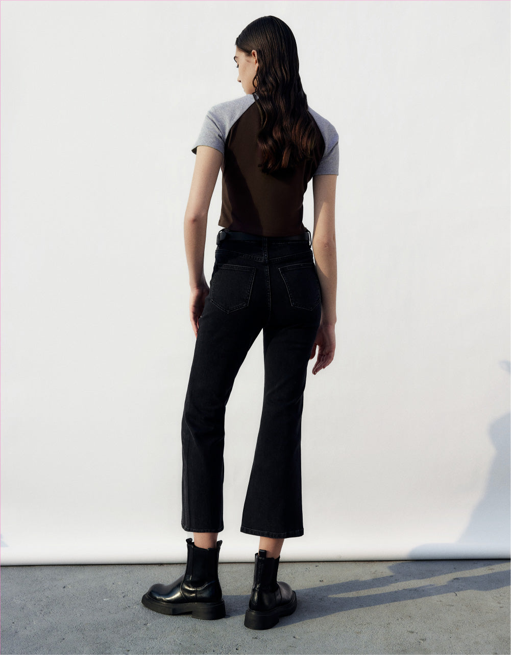 Contrast Crew Neck T-Shirt