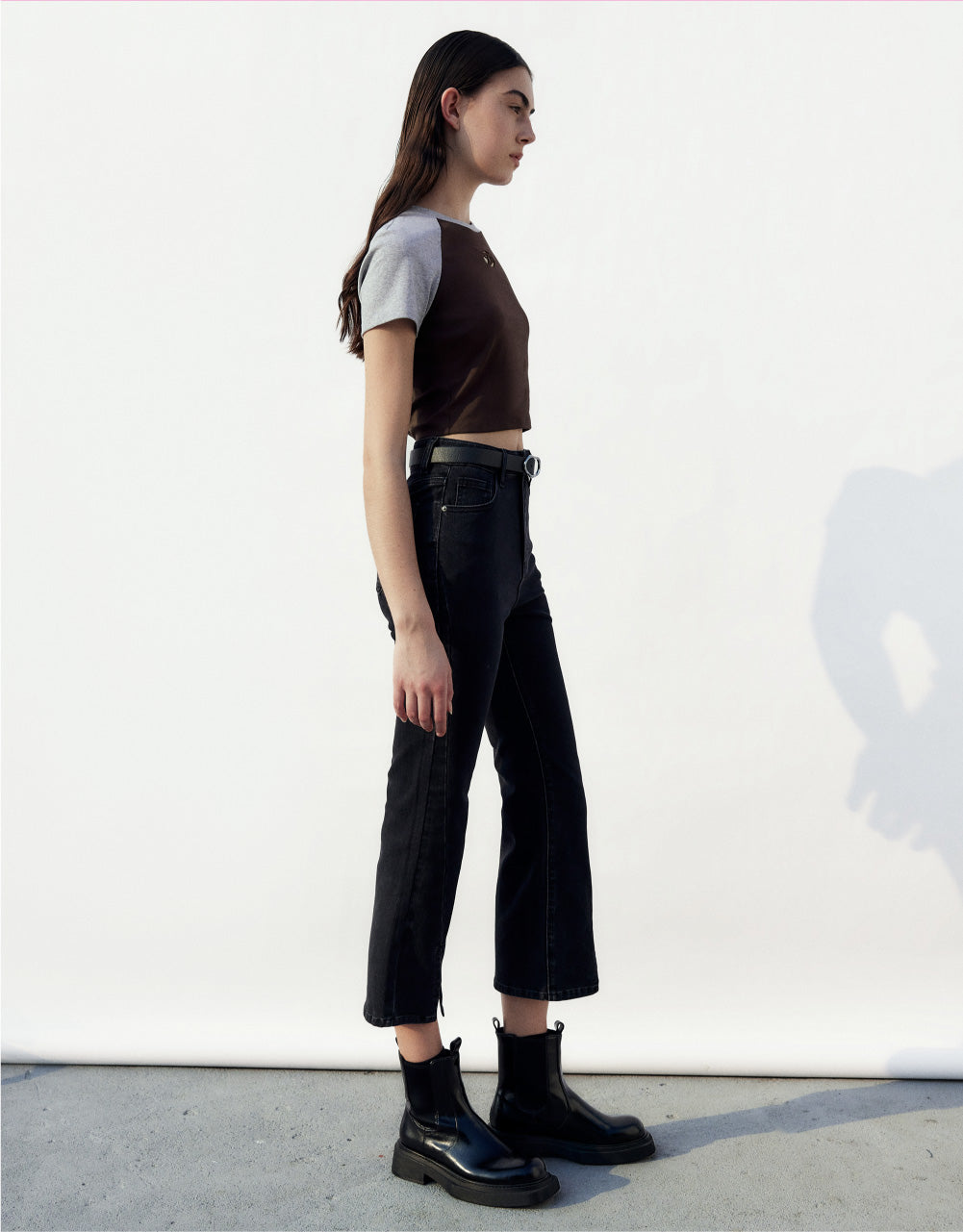 Contrast Crew Neck T-Shirt