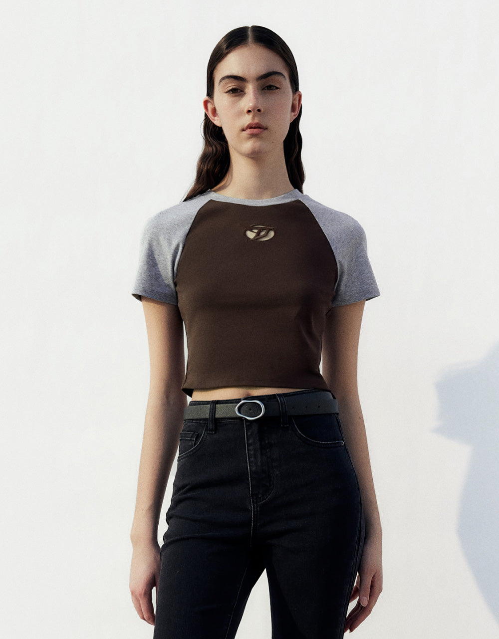 Contrast Crew Neck T-Shirt