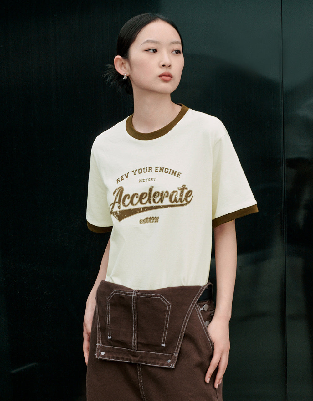 Graphic Crew Neck Loose T-Shirt