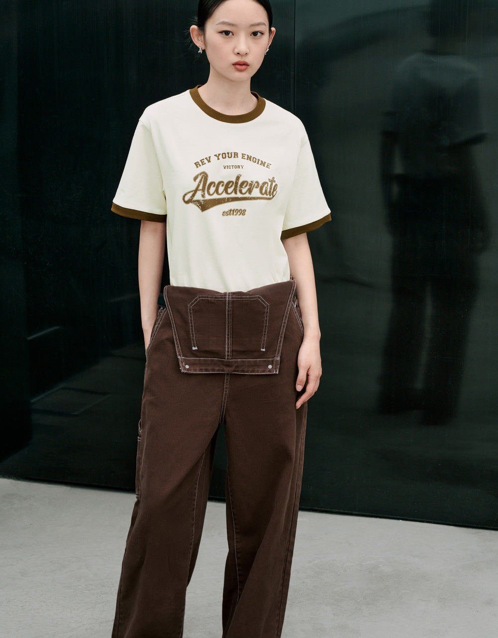 Graphic Crew Neck Loose T-Shirt