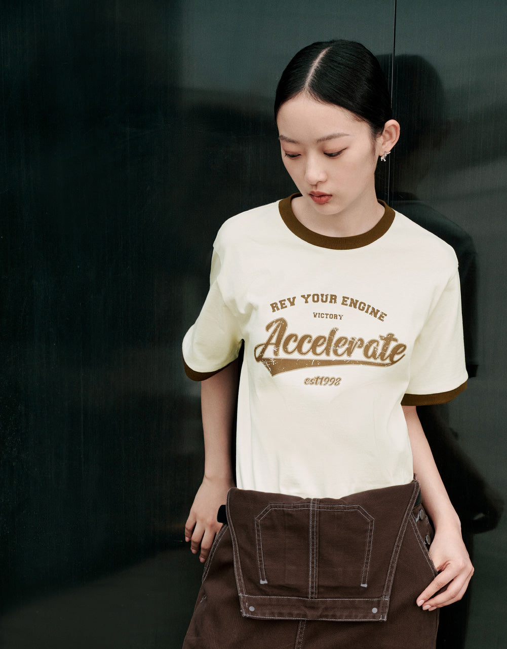 Graphic Crew Neck Loose T-Shirt