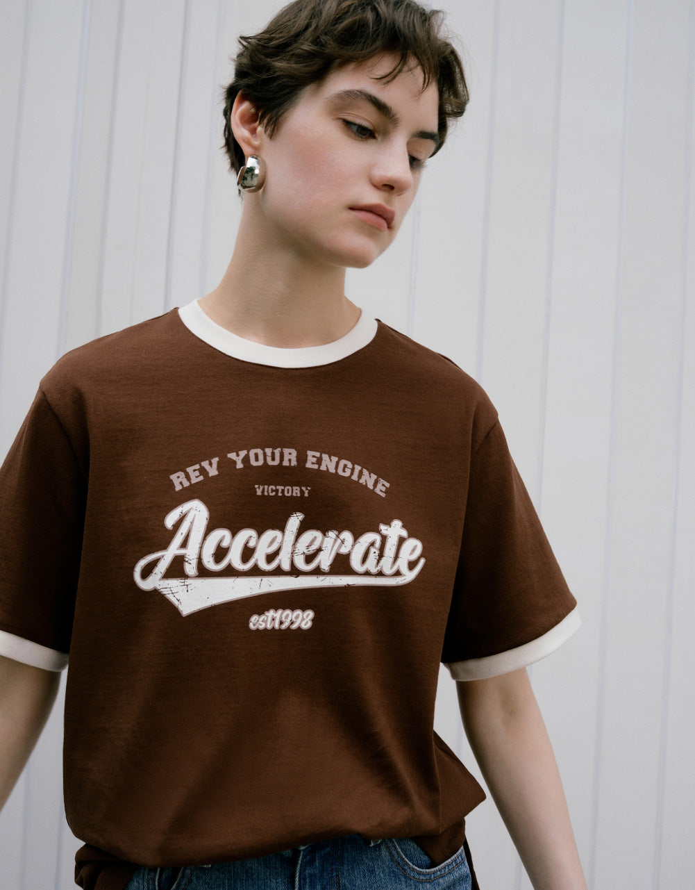 Graphic Crew Neck Loose T-Shirt