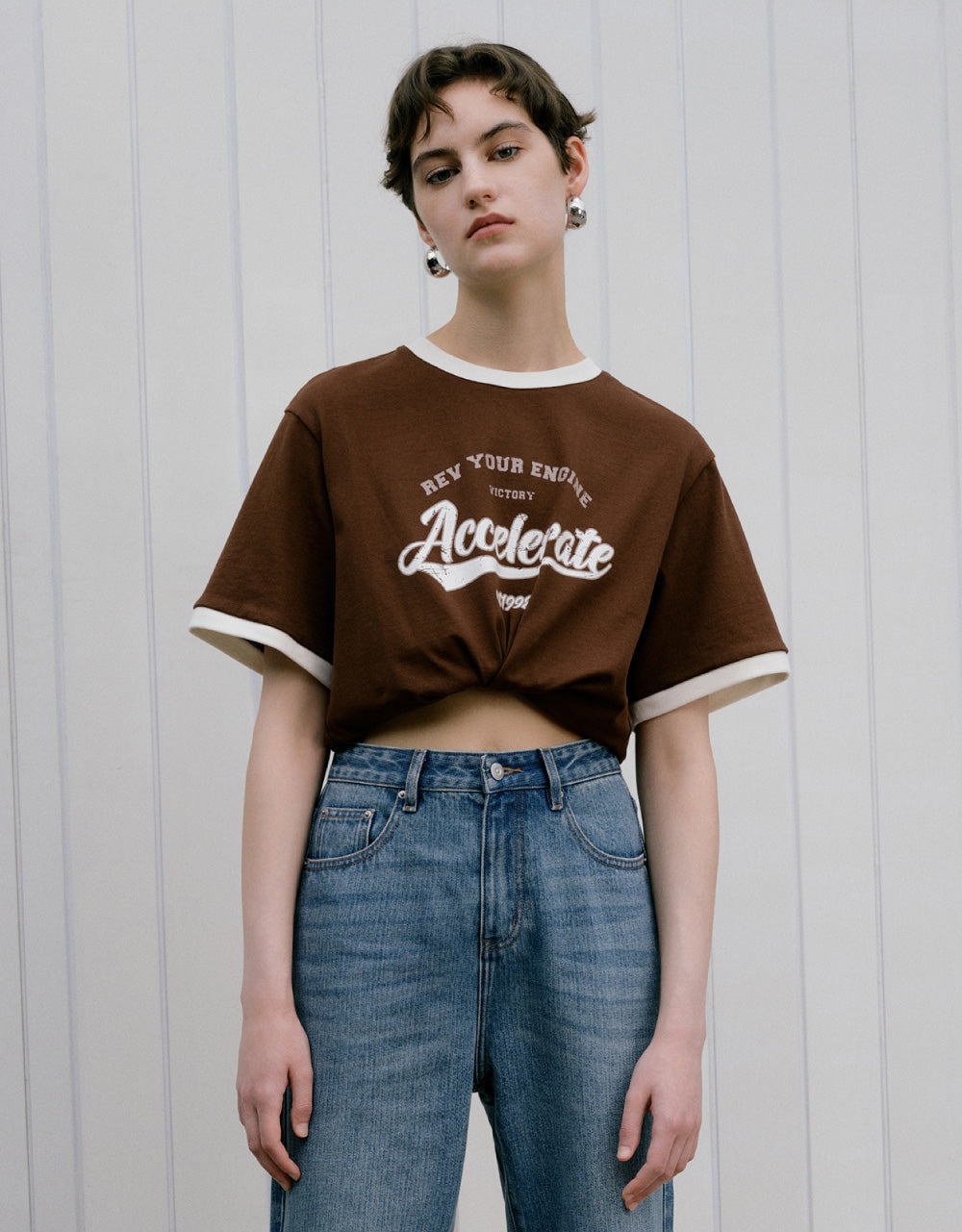 Graphic Crew Neck Loose T-Shirt