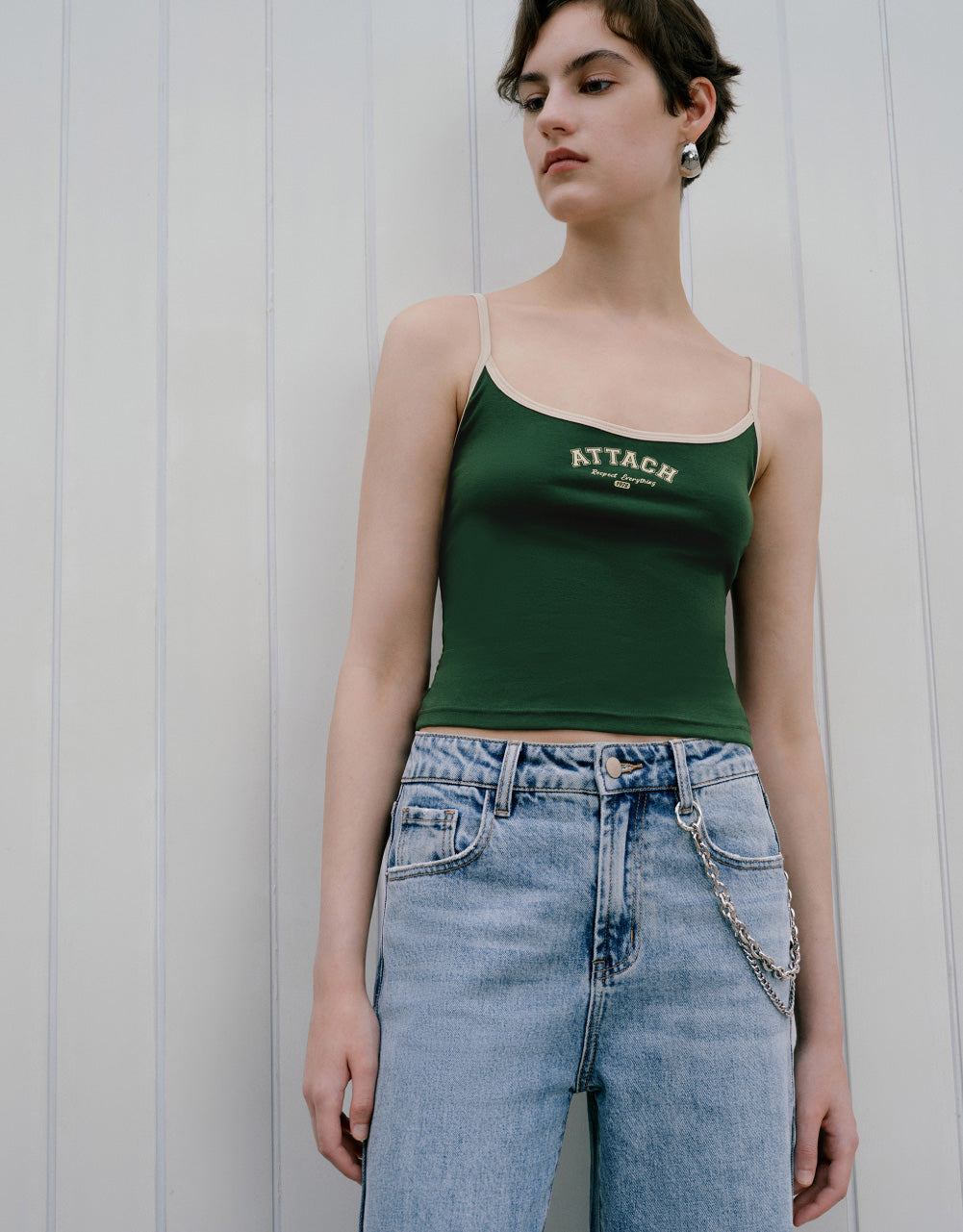 Letters Cropped Tank Top