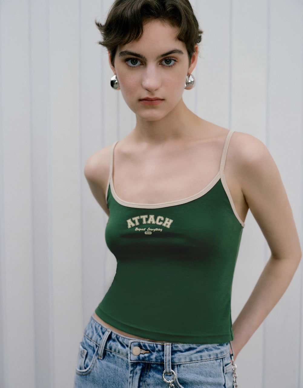 Letters Cropped Tank Top