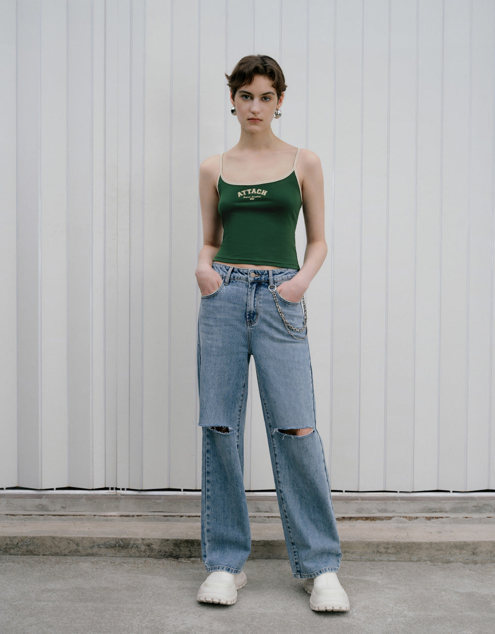 Letters Cropped Tank Top