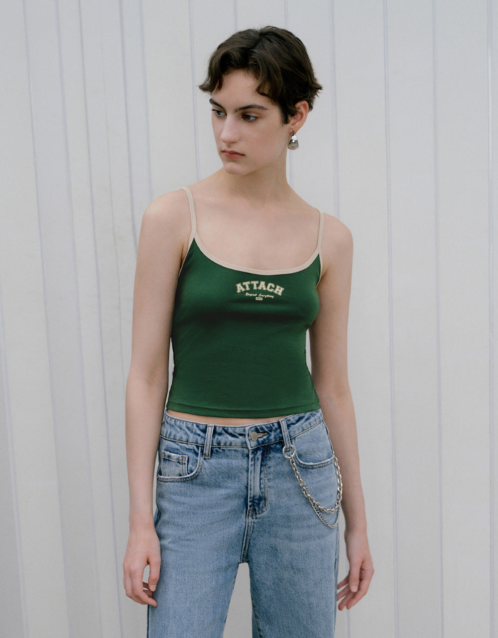 Letters Cropped Tank Top