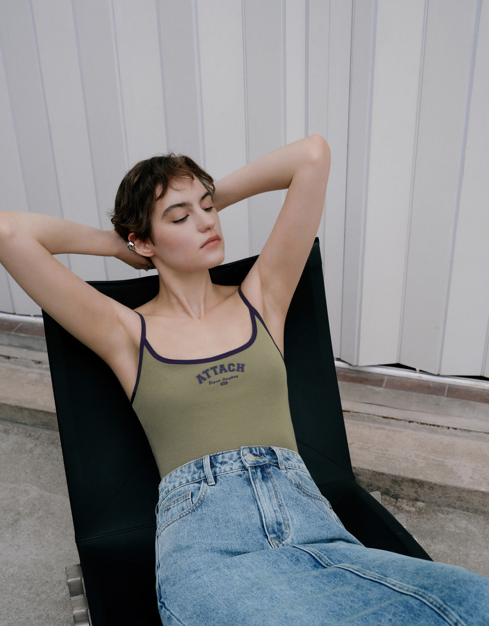 Letters Cropped Tank Top