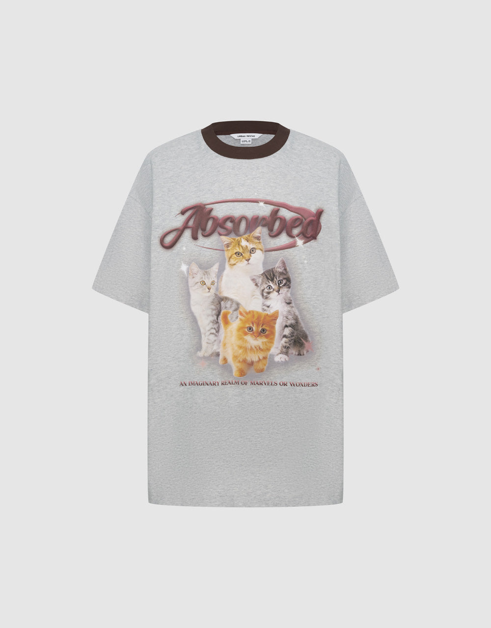 Cat Printed Crew Neck T-Shirt