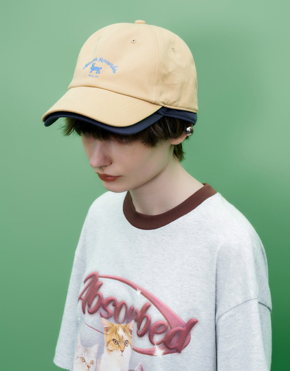 Cat Printed Crew Neck T-Shirt