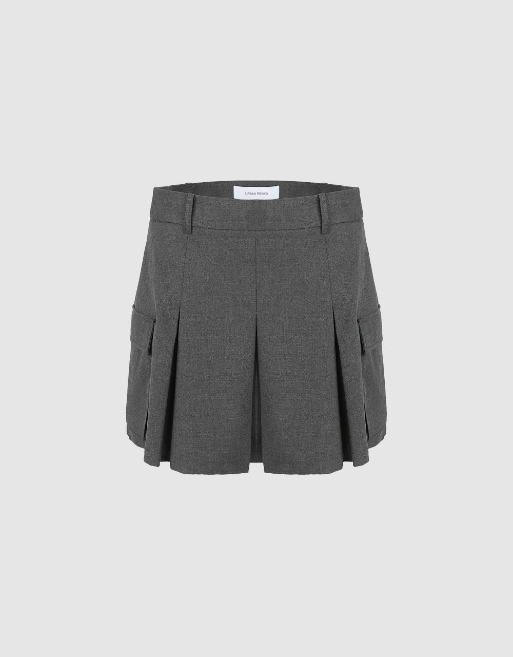 Pleated A-Line Skirt