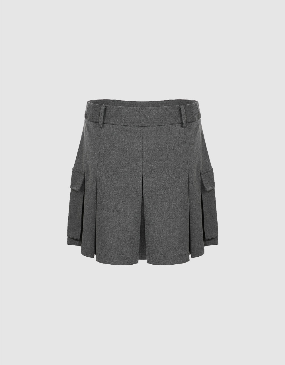 Pleated A-Line Skirt