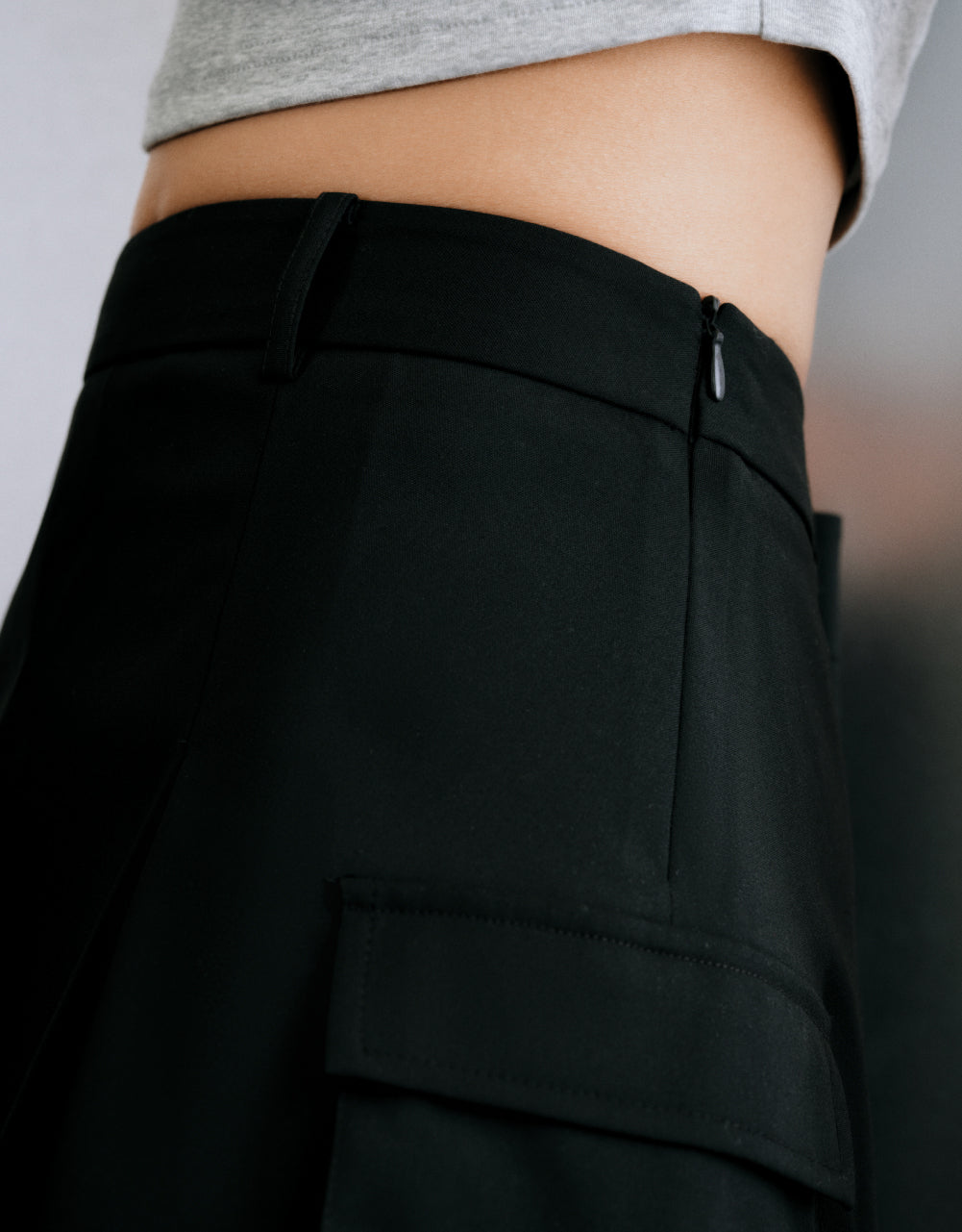 Pleated A-Line Skirt