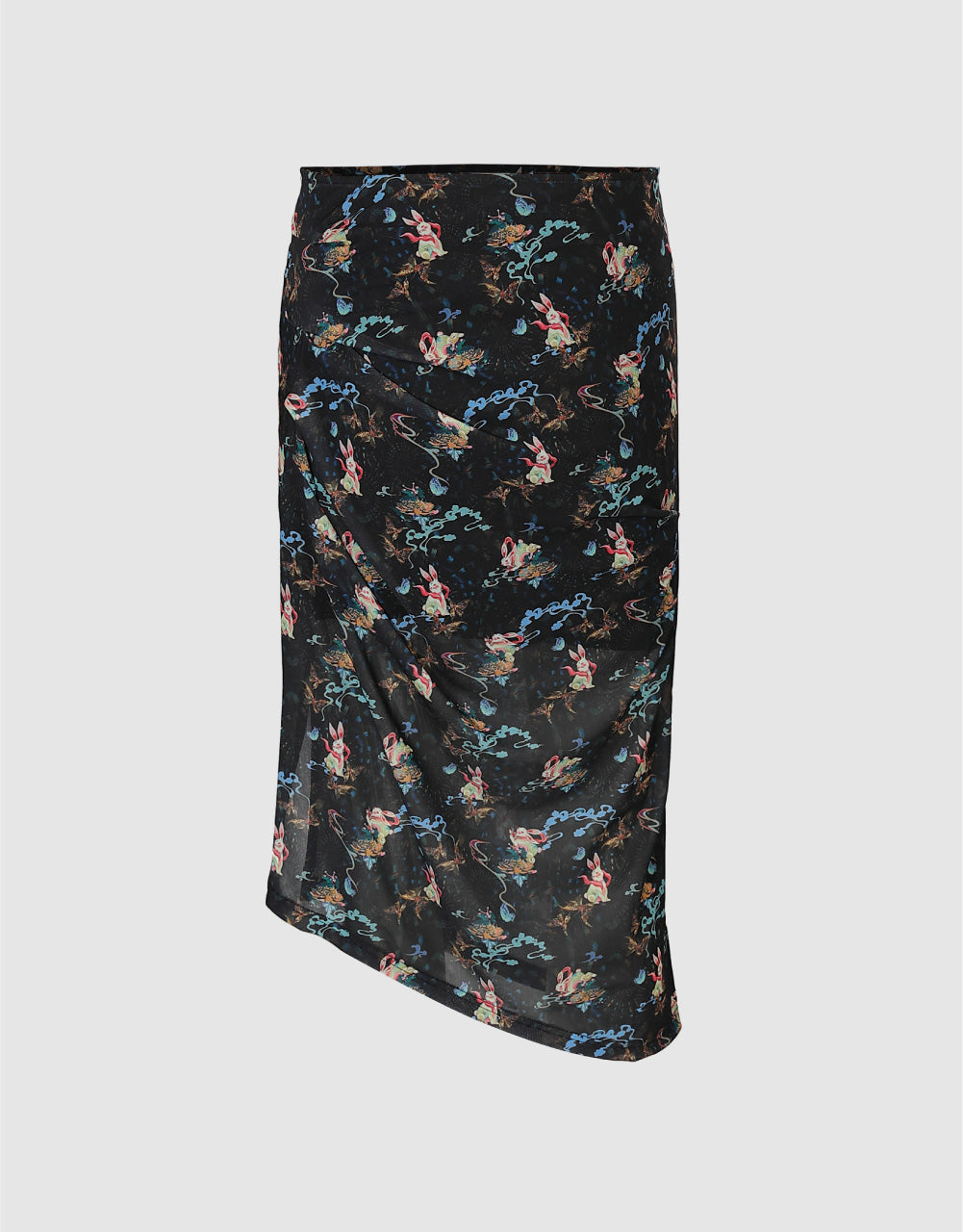 Printed Midi Skirt