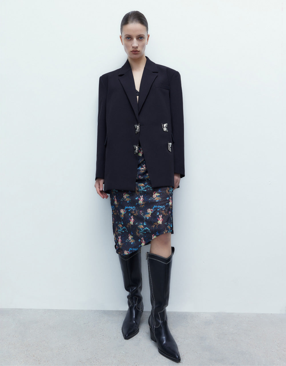 Printed Midi Skirt