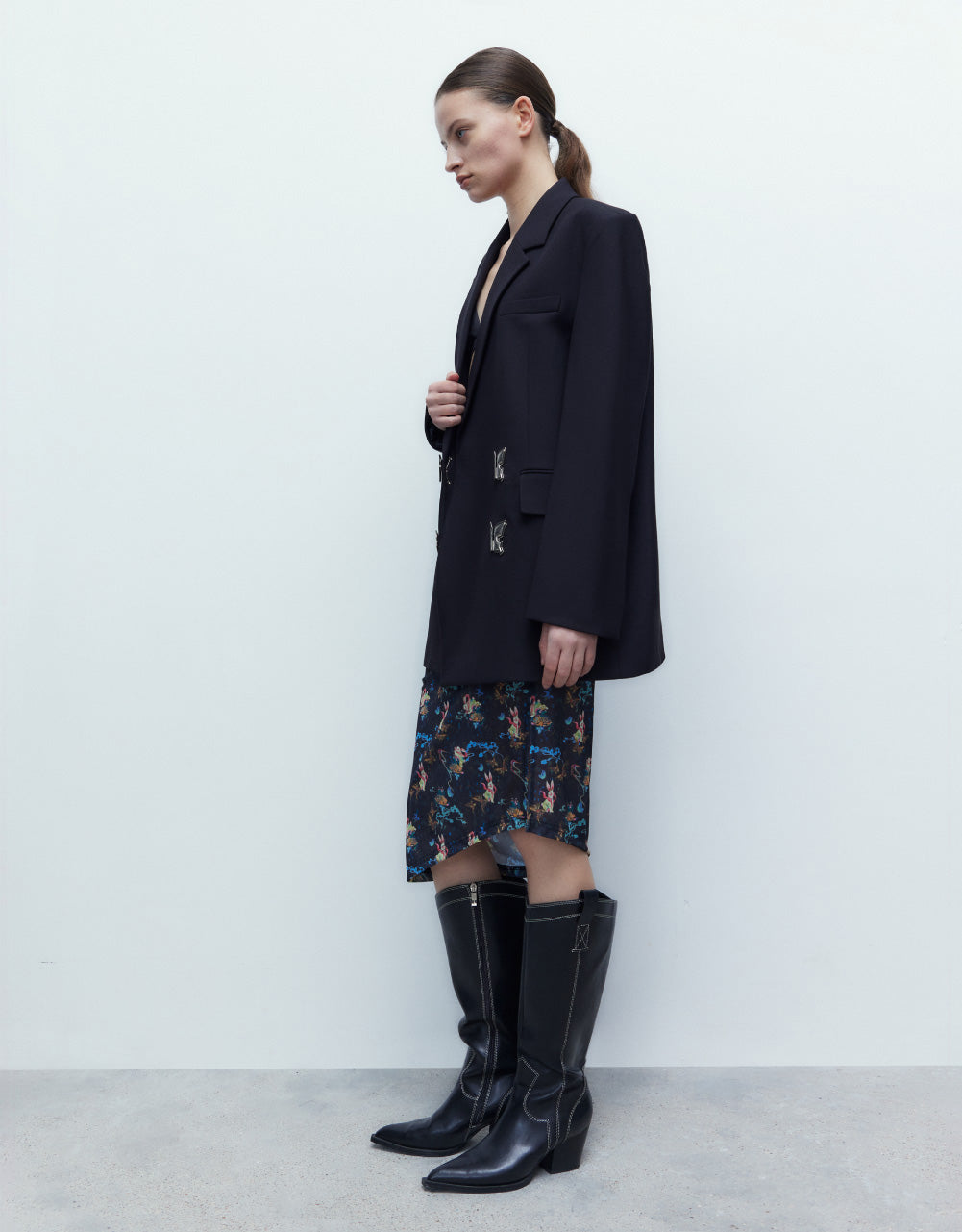 Printed Midi Skirt