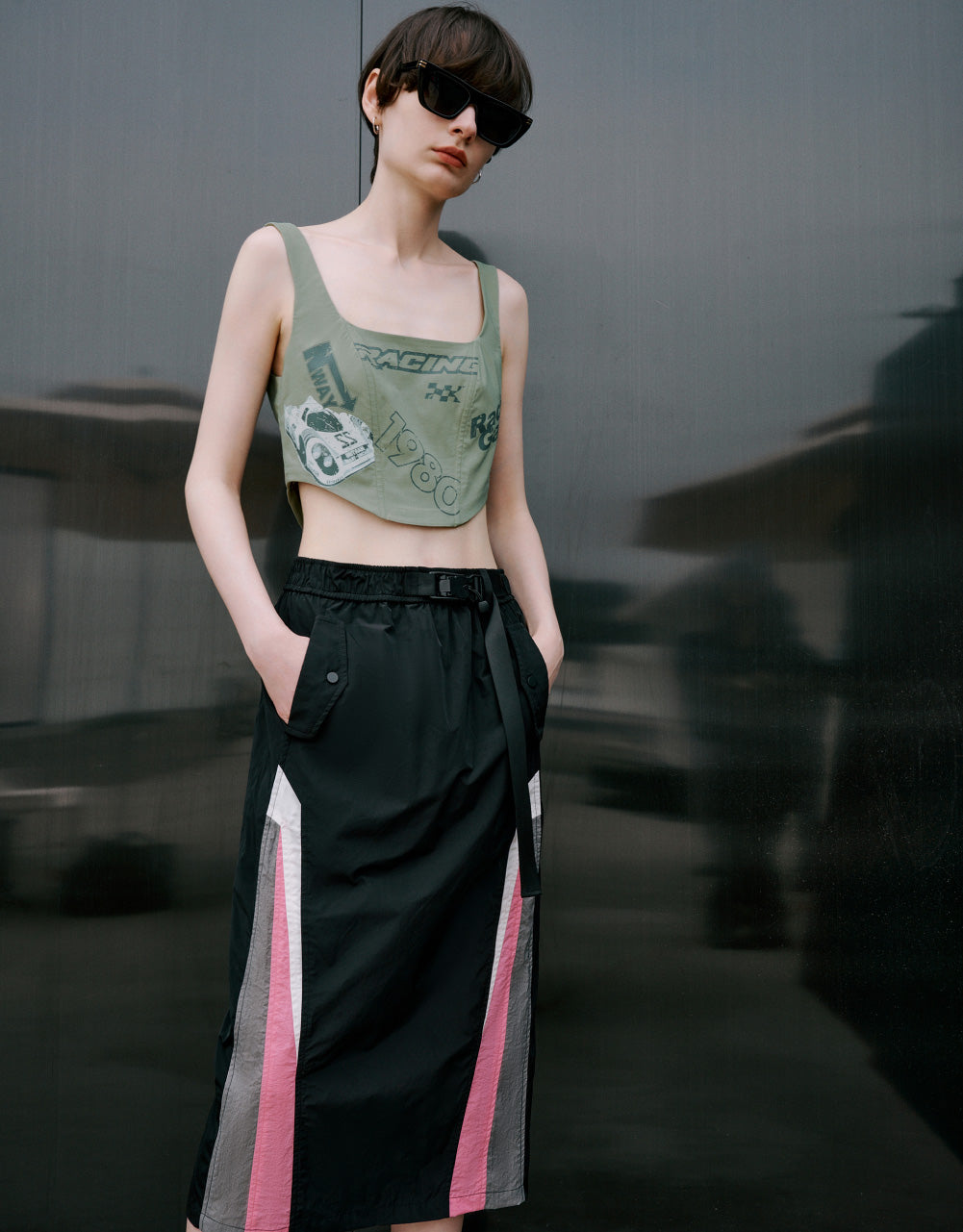 Midi Balloon Skirt