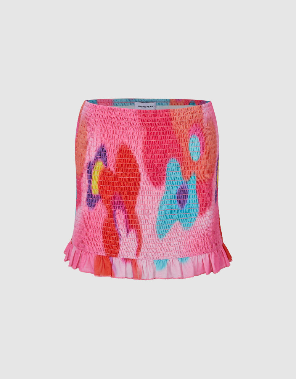 Floral Knitted Mini Skirt