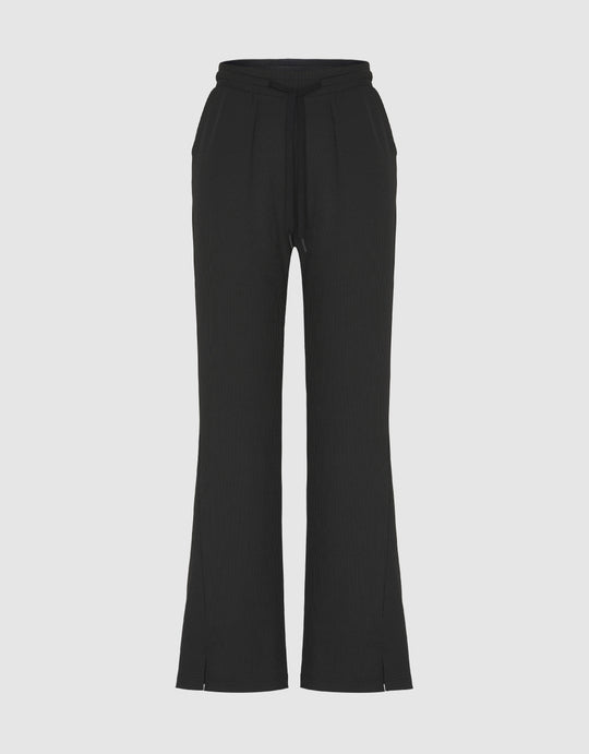Knitted Wide-Leg Pants