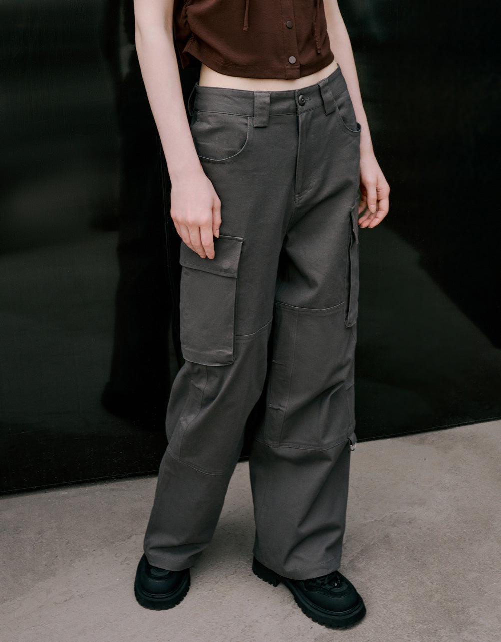Woven Wide-Leg Pants