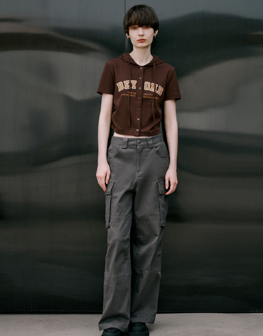 Woven Wide-Leg Pants