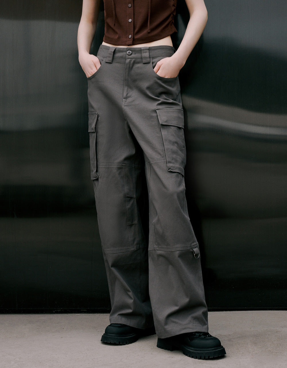 Woven Wide-Leg Pants
