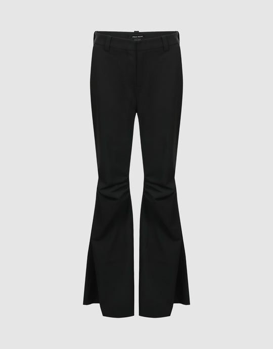 Mid-Waist Woven Flare Pants