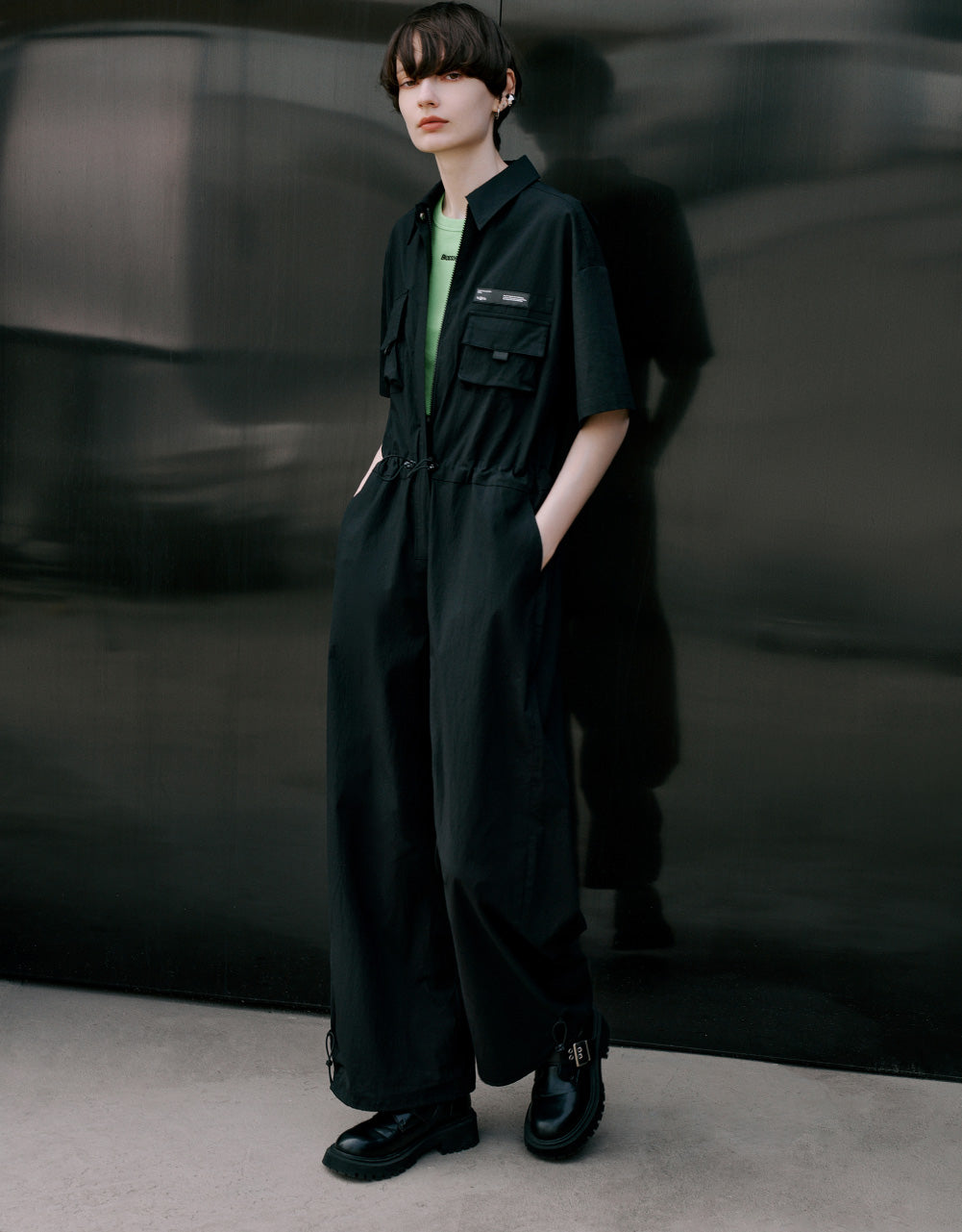 Drawstring Waist Jumpsuits