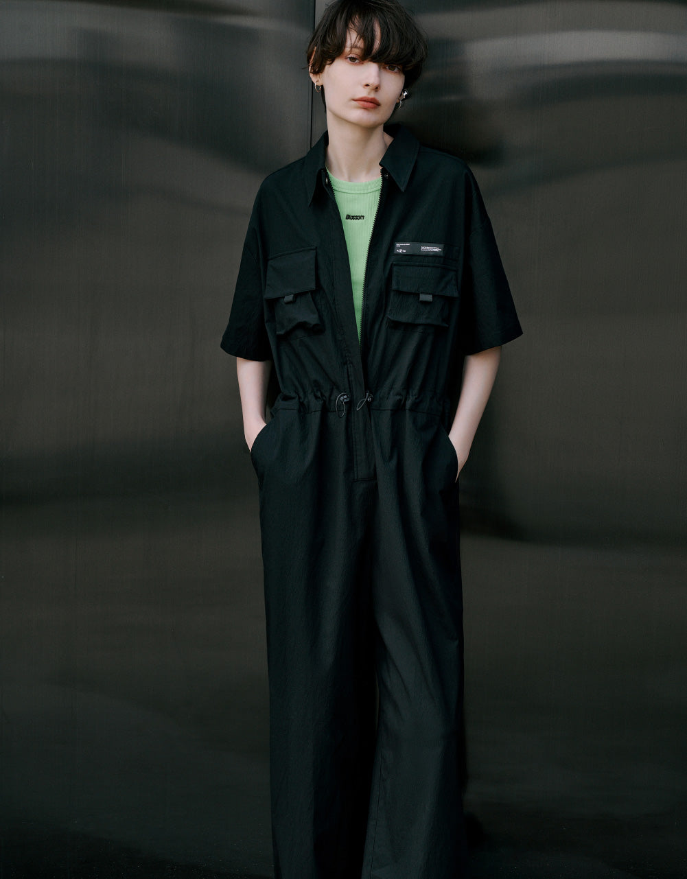 Drawstring Waist Jumpsuits