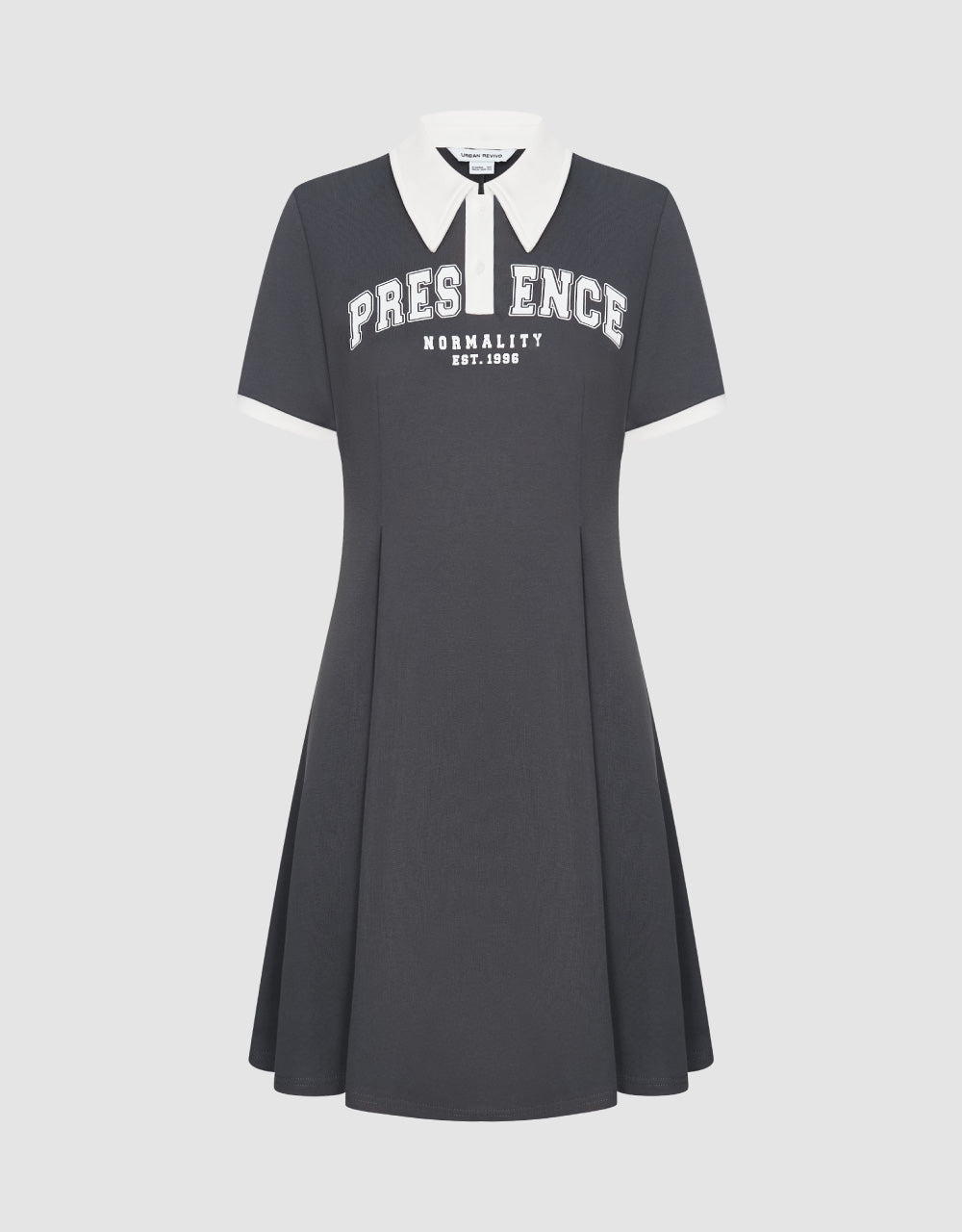 Letter Printed Polo Dress